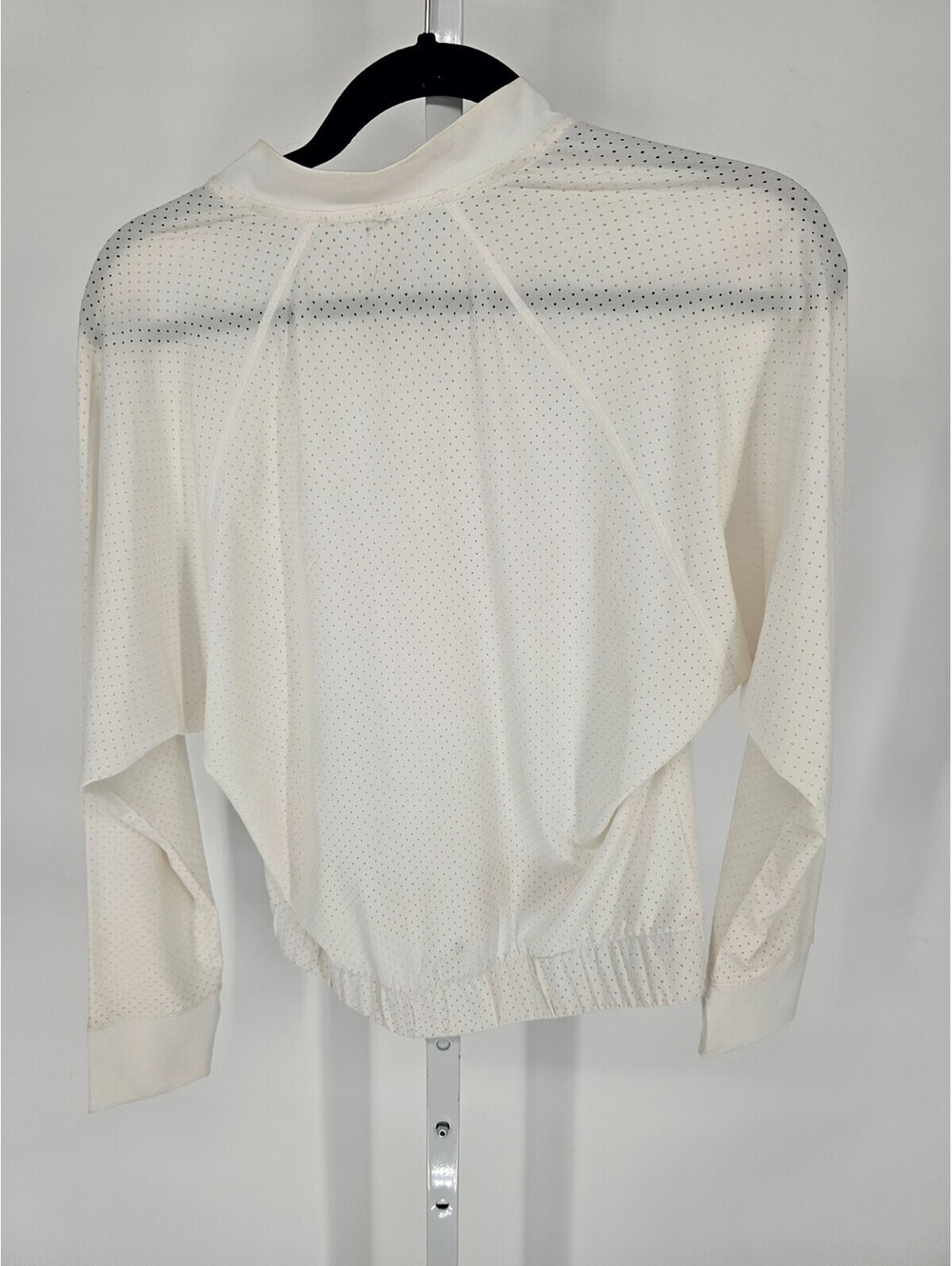 Z by Zella Girls Sz XL Zip Up Mesh Athletic Jacket Solid White - Picture 4 of 4